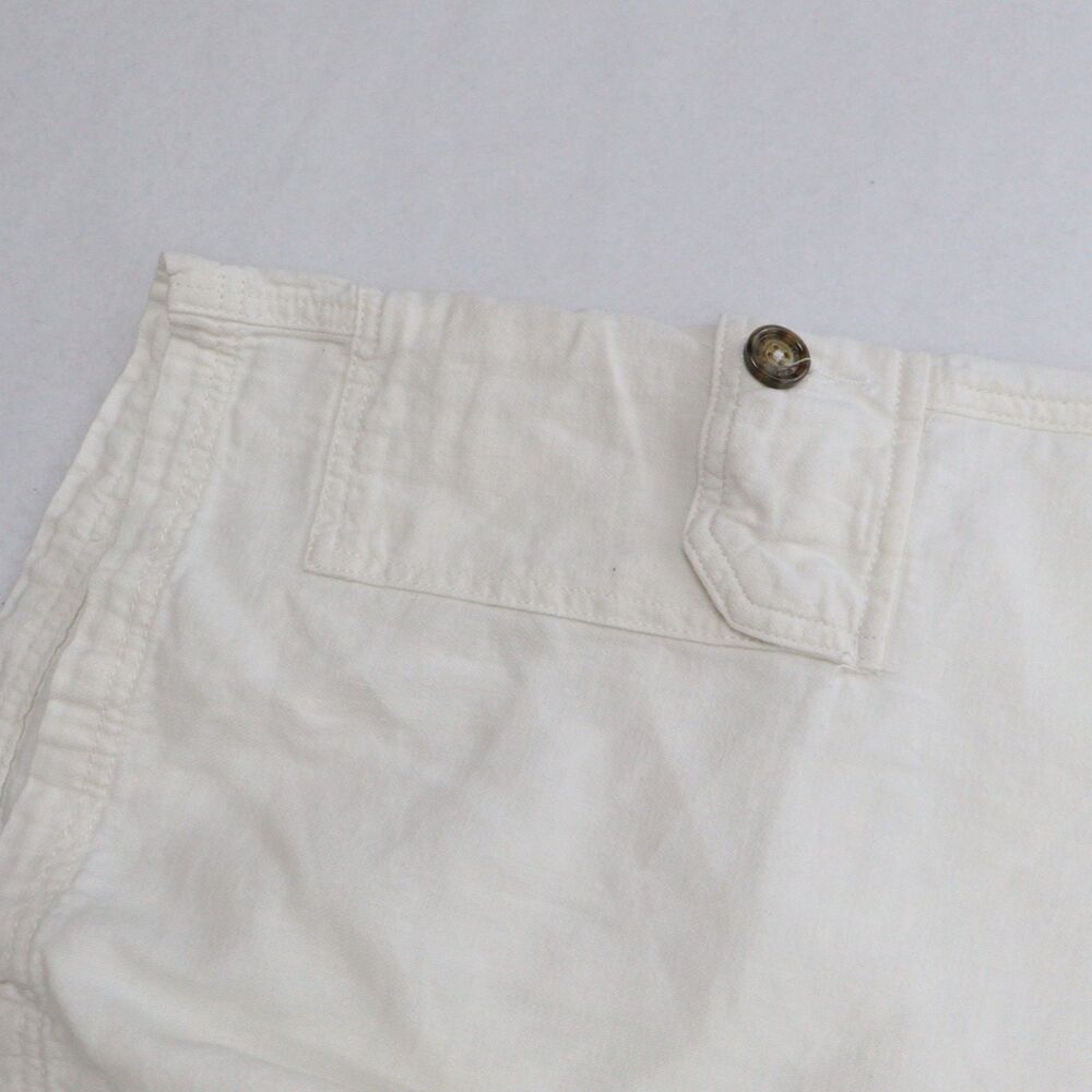 Tasso Elba Men's Cargo Shorts Size 36 Linen Cotton Blend Flat Front Chino - Picture 3 of 8